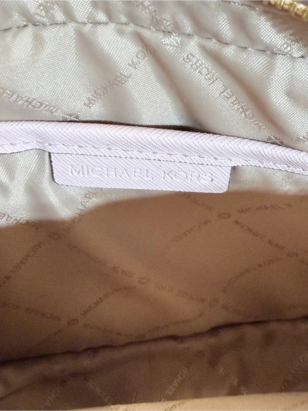 Michael Kors Jet Set Large East West Zip Chain Crossbody Bag (Powder Blush)